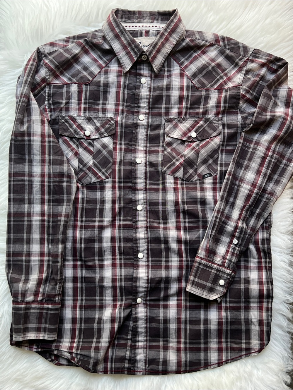 Coastal, Plaid Button-Up Shirt